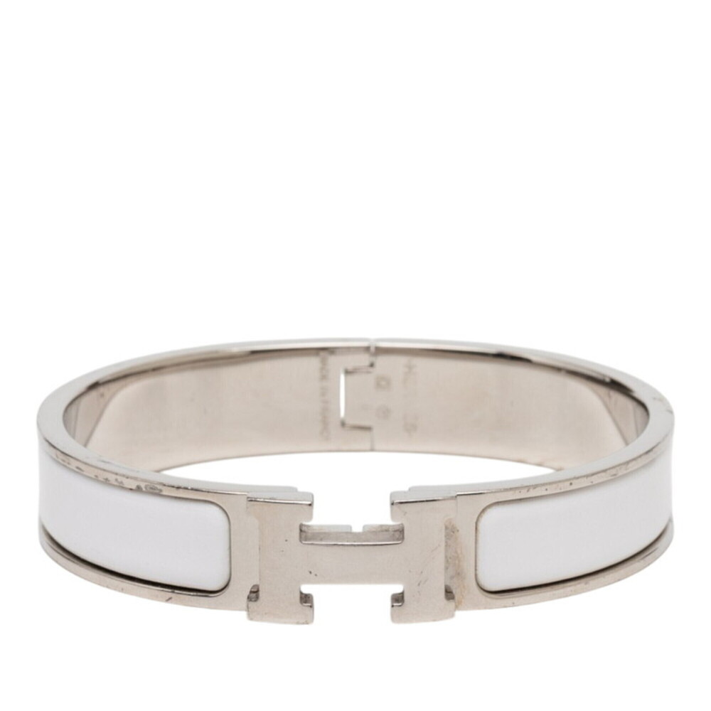 HERMES White Charm Bracelet
